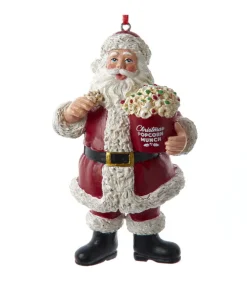 Ornement, le Père Noël avec du maïs soufflé
