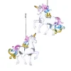 Ornement licorne arc-en-ciel