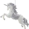 Ornement, licorne pervenche, scintillant