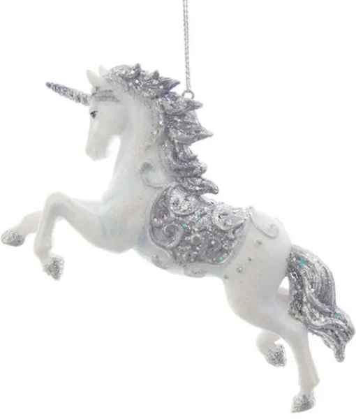 Ornement, licorne pervenche, scintillant