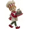 Ornement, Lutin traditionnel nostalgique avec gâteau