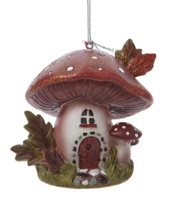 Ornement, maison forestière de champignon