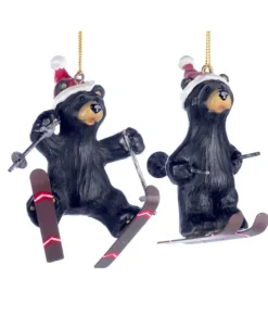 Ornement, Ours noir sur des skis