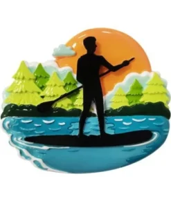 Ornement, paddle-boarder mâle