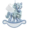 Ornement, personnalisable, Premier Noël de bébé, Cheval à bascule