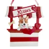 Ornement personnalisable, Corgi, cabine de baisers