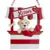 Ornement personnalisable, Labradoodle beige, cabine à baisers