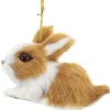Ornement, petit bébé lapin marron