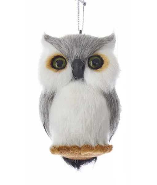 Ornement, petit hibou d’Amérique, peluche