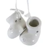 Ornement, premières chaussures de bébé, blanc
