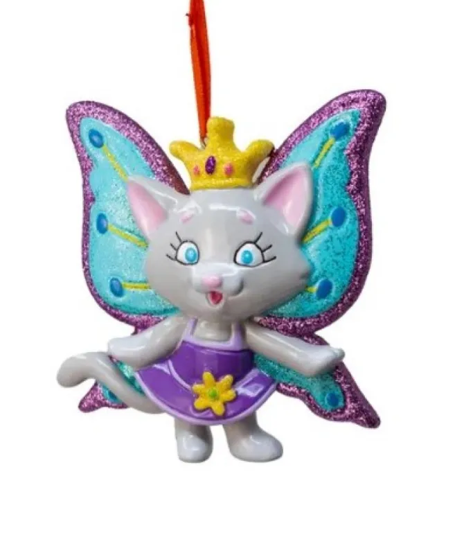 Ornement, princesse chaton avec ailes