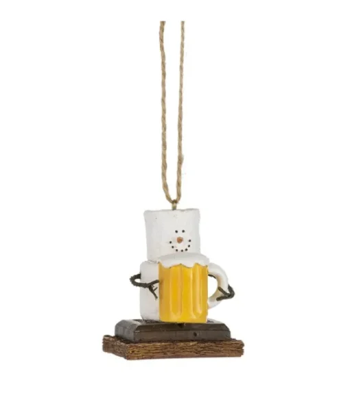 Ornement, S'mores avec chope de bière.