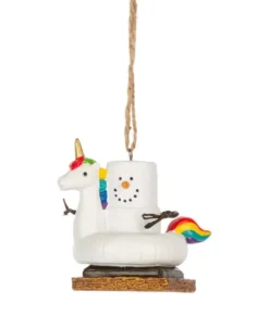 Ornement, s'mores, Flotteur Licorne