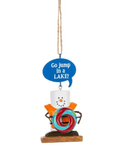 Ornement, s'mores -''Go Jump in a Lake''