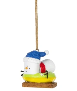 Ornement, s'mores, sur la glissade de neige