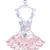 Ornement, tutu de ballet, teinte rose