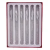 Ornements, glaçons pailletés, boîte de 6