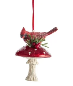 Petit champmignon avec cardinal