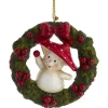 Petit champmignon décoratif, sur une couronne