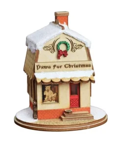 Pièce de table, animalerie, "Paws for Christmas"