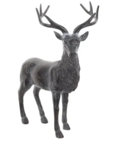Pièce de table, cerf de couleur charbon,