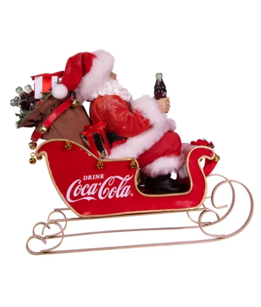 Pièce de table Coca-Cola® Père Noël dans un traîneau