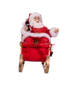Pièce de table Coca-Cola® Père Noël dans un traîneau