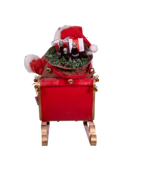 Pièce de table Coca-Cola® Père Noël dans un traîneau
