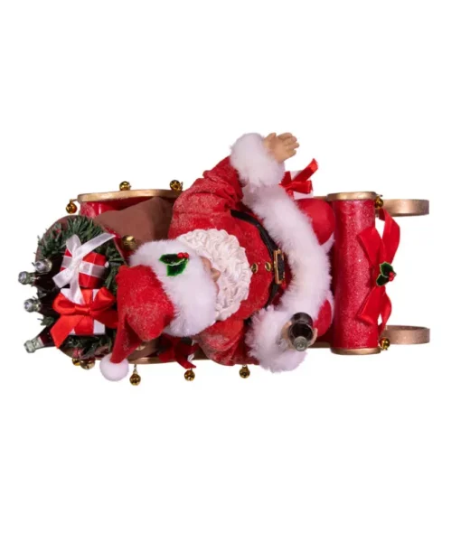 Pièce de table Coca-Cola® Père Noël dans un traîneau