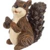 Pièce de table, figurine d'écureuil avec cône de pin