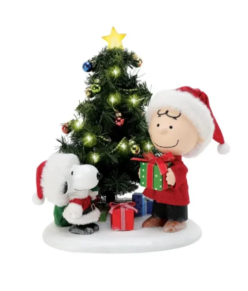 Pièce de table, figurine "Peanuts" peinte à la main.