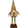 Pièce de table, gnome de Noël en peluche avec pieds extensibles