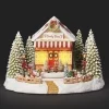 Pièce de table, magasin de bonbons de Noël, éclairée par LED