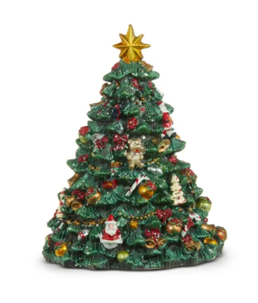 Pièce de table, sapin de Noël musical animé