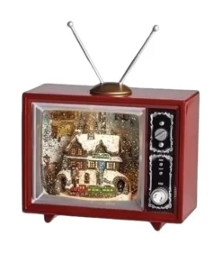 Pièce de table, TV Box, avec train du pôle Nord