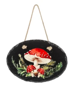 Plaque murale, champignon des fêtes de fin d’année