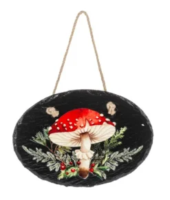 Plaque murale, champignon des fêtes de fin d’année