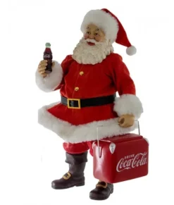 Père Noël Coca-Cola® Fabriché™ de 10,5 po avec glacière