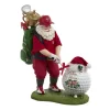 Père Noël golfeur Fabriché™ 11" avec balle de golf surdimensionnée