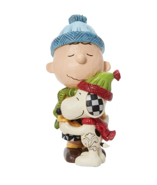 Snoopy et Charlie se font un câlin