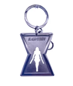 Super-héros Marvel Comics, porte-clés de collection, icône Black Widow, en étain
