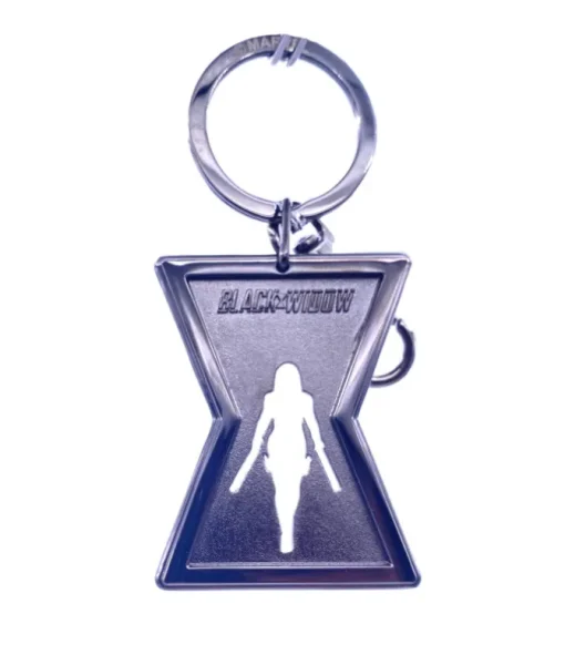 Super-héros Marvel Comics, porte-clés de collection, icône Black Widow, en étain