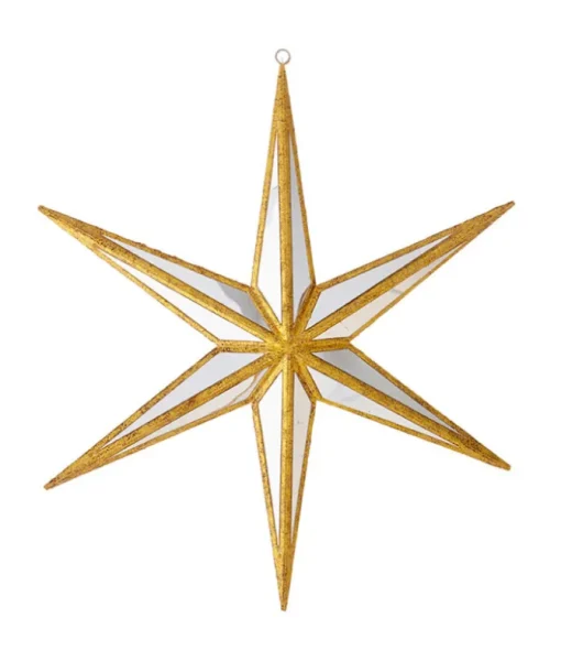 Étoile décorative en miroir