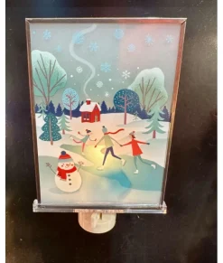 Veilleuse scène d'hiver